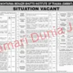 SMBBIT Jobs 2023 : Shaheed Mohtarma Benazir Bhutto Institute of Trauma job online Apply